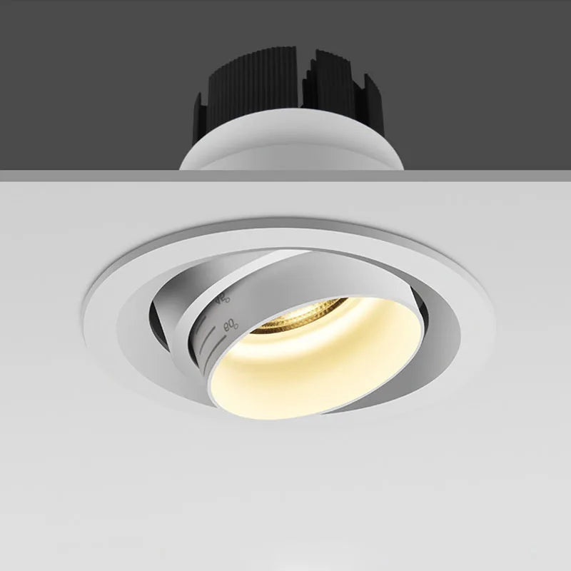 spots led encastrables à faisceau zoomable pour éclairage intérieur