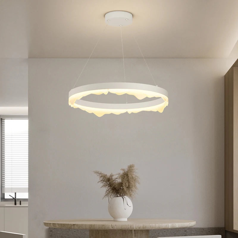 lustre rond créatif de luxe moderne pour décoration maison