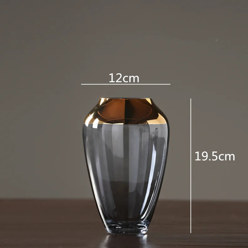 vase en verre créatif pour arrangements floraux modernes artisanaux