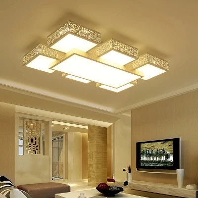 lustre moderne à led pour éclairage intérieur élégant