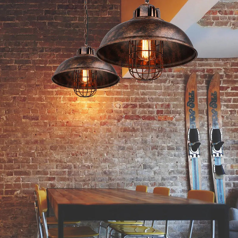 lampes suspendues industrielles rétro led pour bar restaurant loft