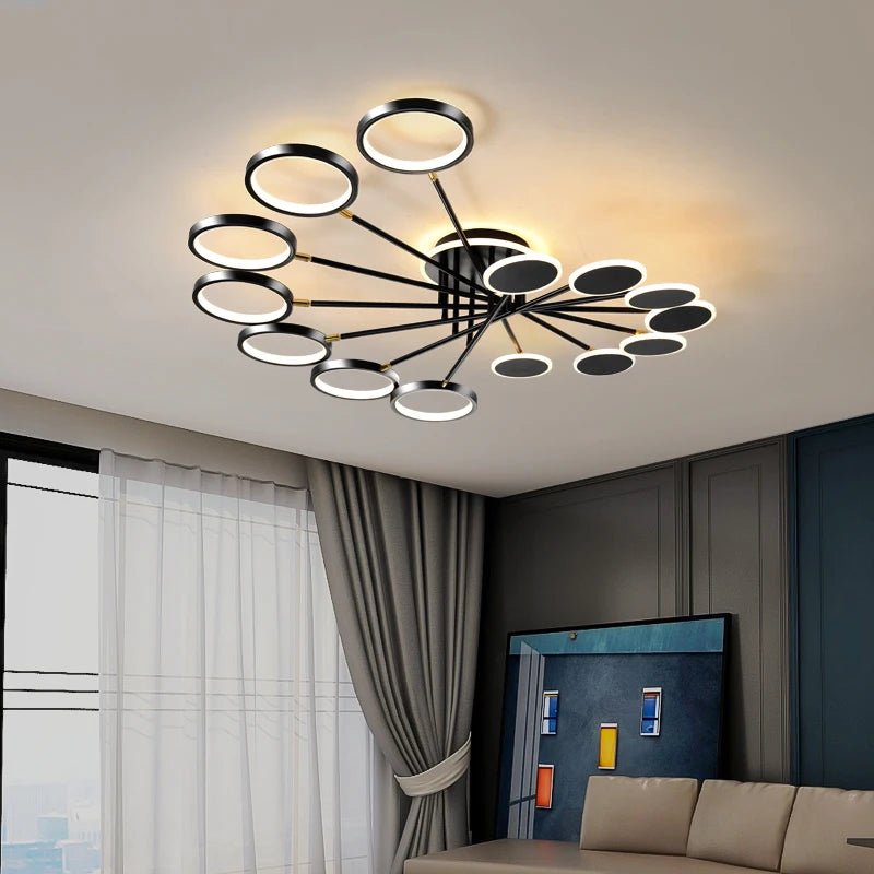 lustre créatif led pour décoration intérieure moderne