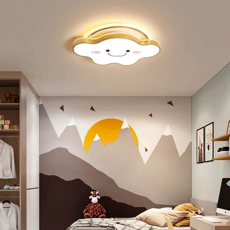 plafonnier led nordique design moderne pour chambre enfants et étudiants