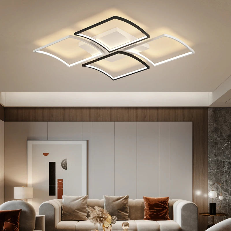 lustre led en aluminium pour intérieur et espaces commerciaux