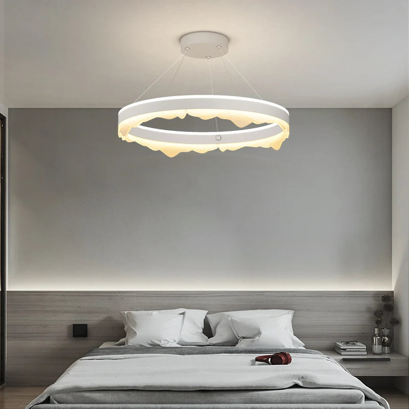 lustre rond créatif de luxe moderne pour décoration maison