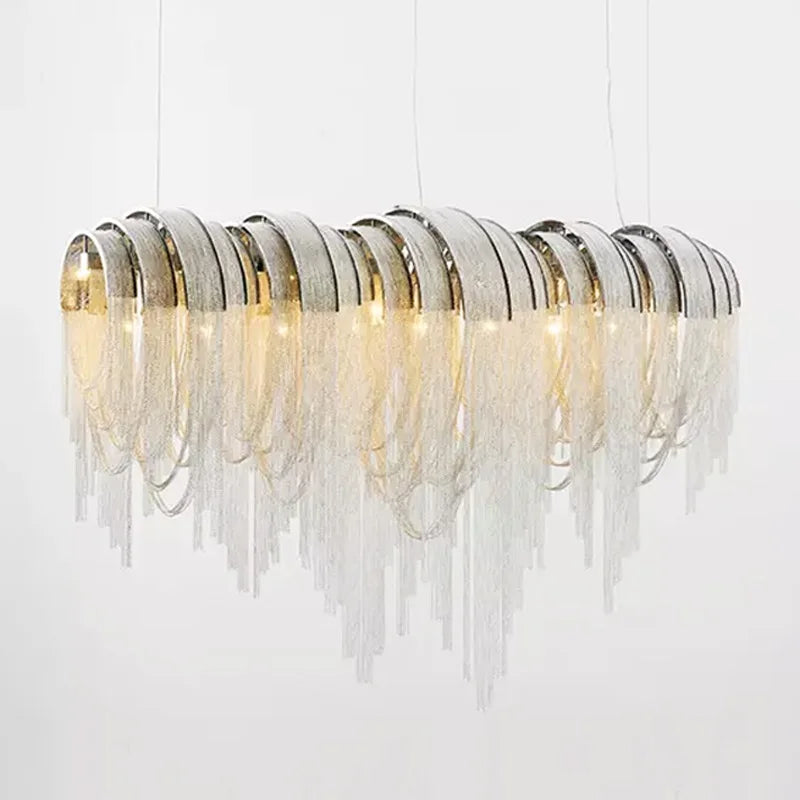 lustre moderne léger créatif pour espaces contemporains