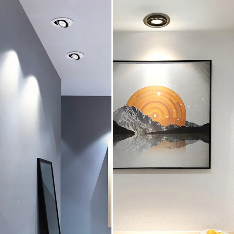 spot led encastrable rotatif 360 degrés pour intérieur