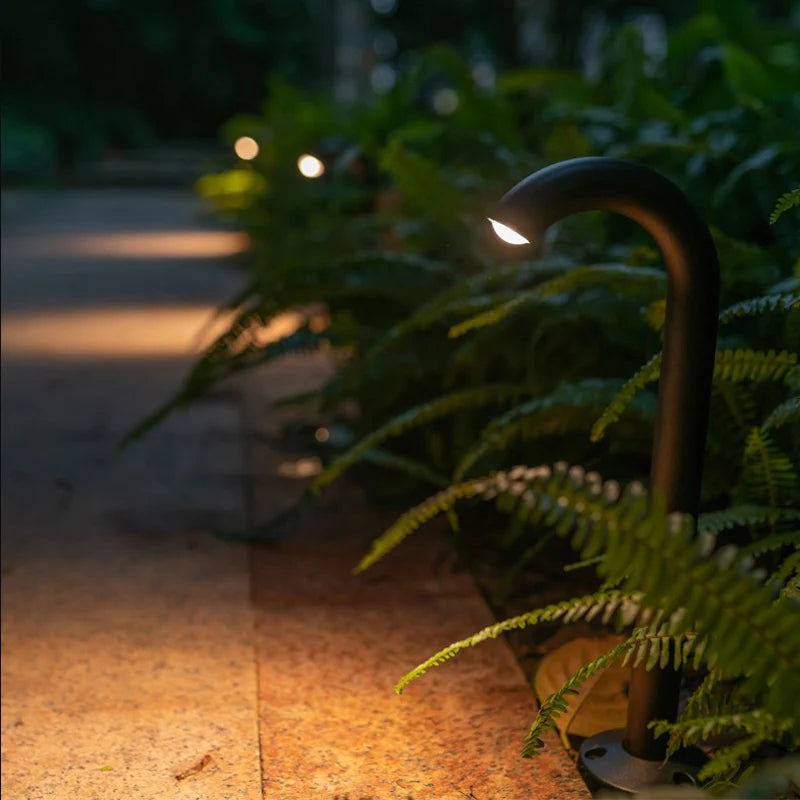 poteau de jardin extérieur lumineux étanche pour paysage décoratif