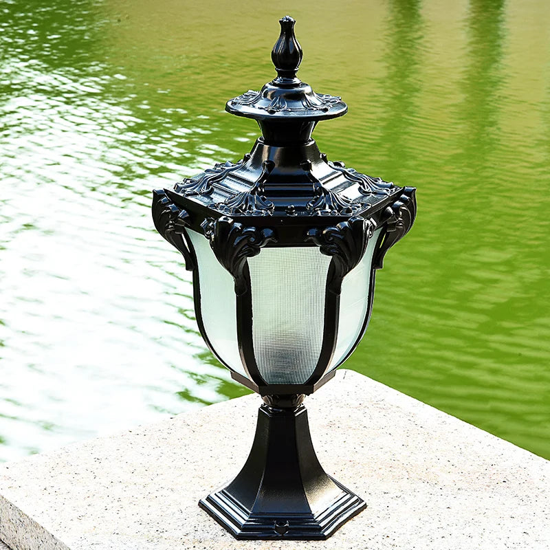 lampe de pilier extérieure étanche pour jardin et cour