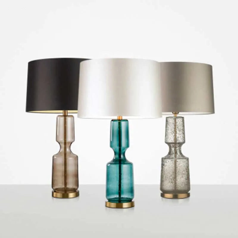 lampe de chevet rétro en verre design minimaliste pour décoration intérieure