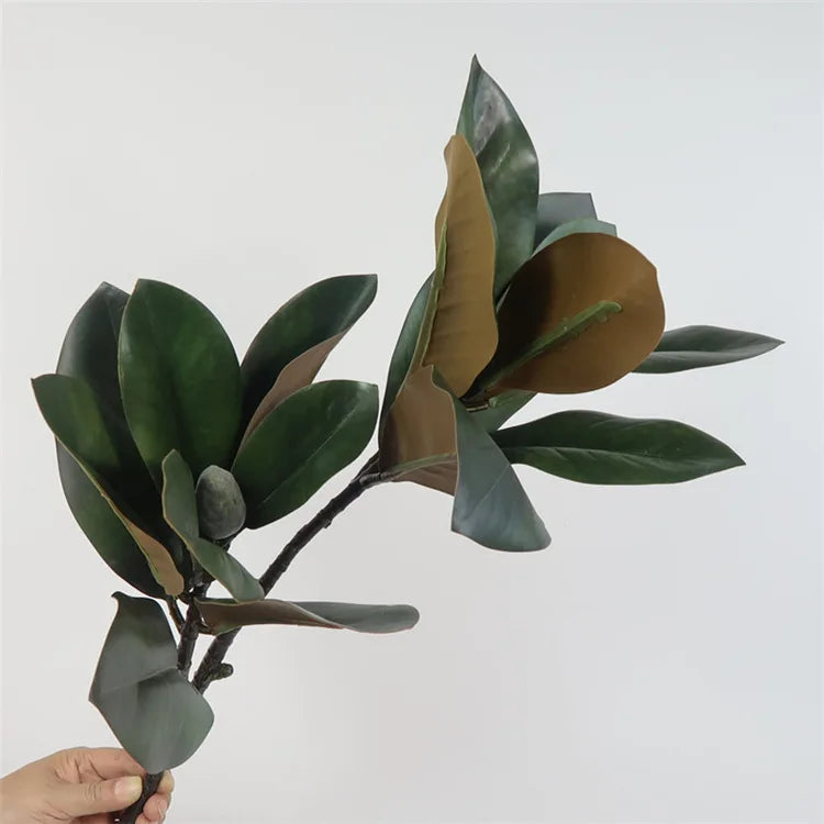 branche de magnolia artificiel grande taille pour décoration intérieure