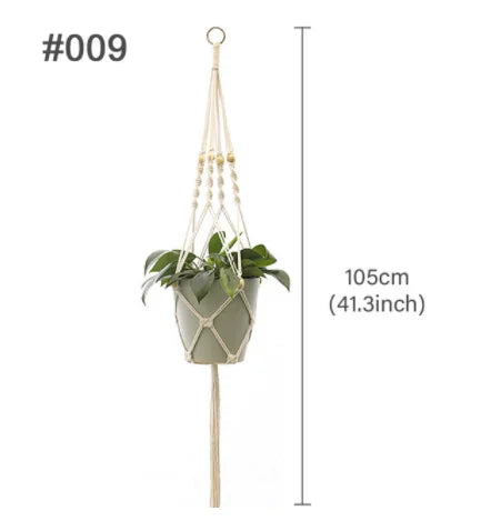 suspension en macramé pour pots de fleurs décoratifs