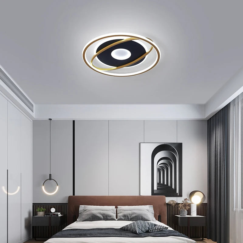 plafonnier led design moderne ultra fin pour intérieur décoratif