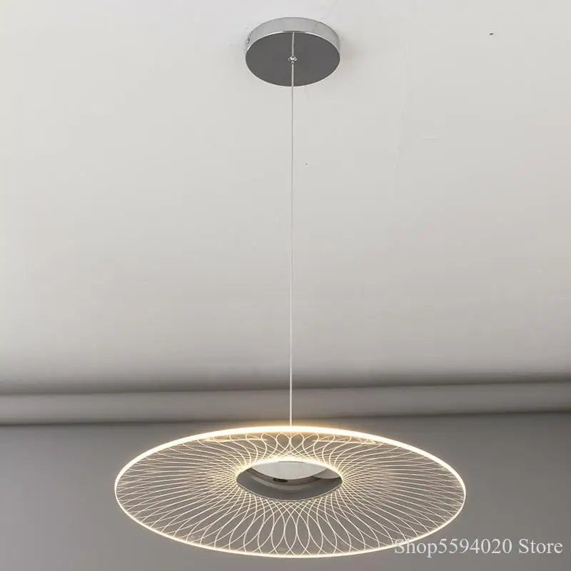 lustre led moderne en acrylique pour éclairage intérieur