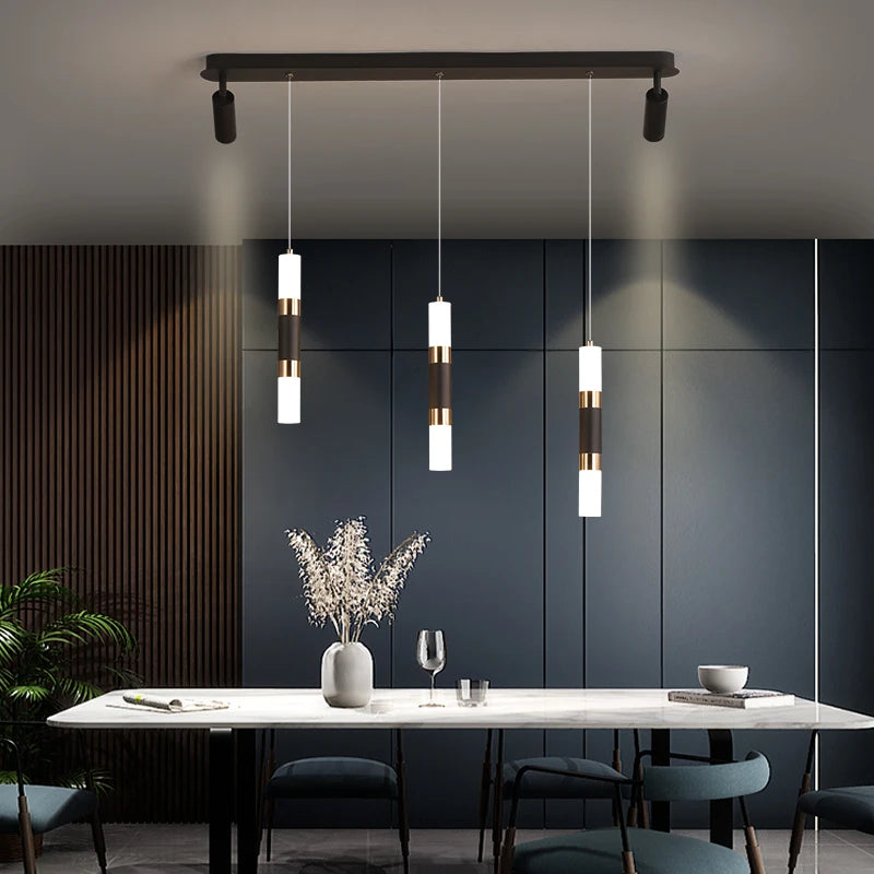 lustre à led moderne design réglable pour espaces divers