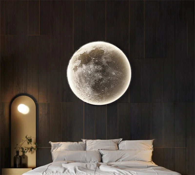 applique murale lune design moderne éclairage décoratif pour intérieur