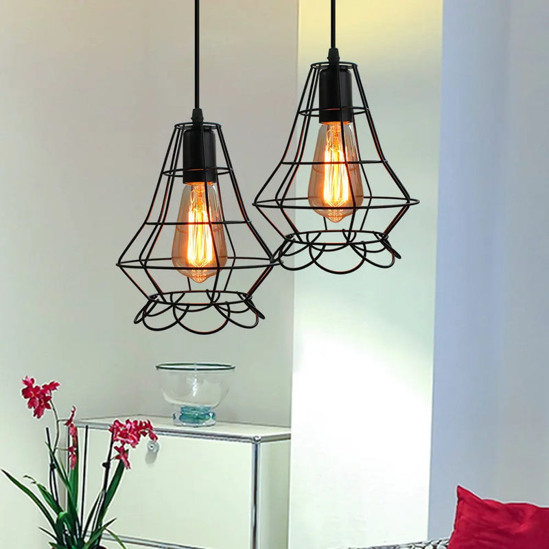 lampe suspendue rétro vintage industriel loft led décoratif