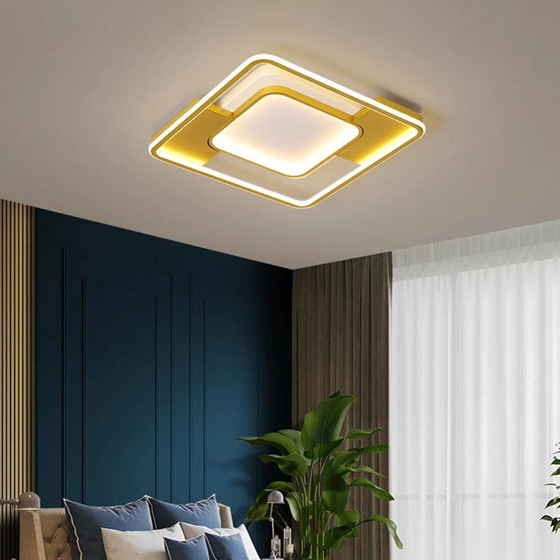 plafonniers led pour décoration intérieure atmosphère de luxe minimaliste