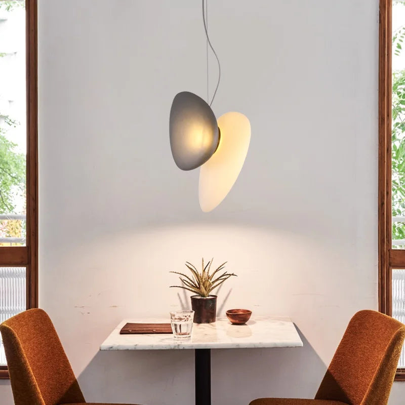 suspension en verre style nordique pour restaurant minimaliste