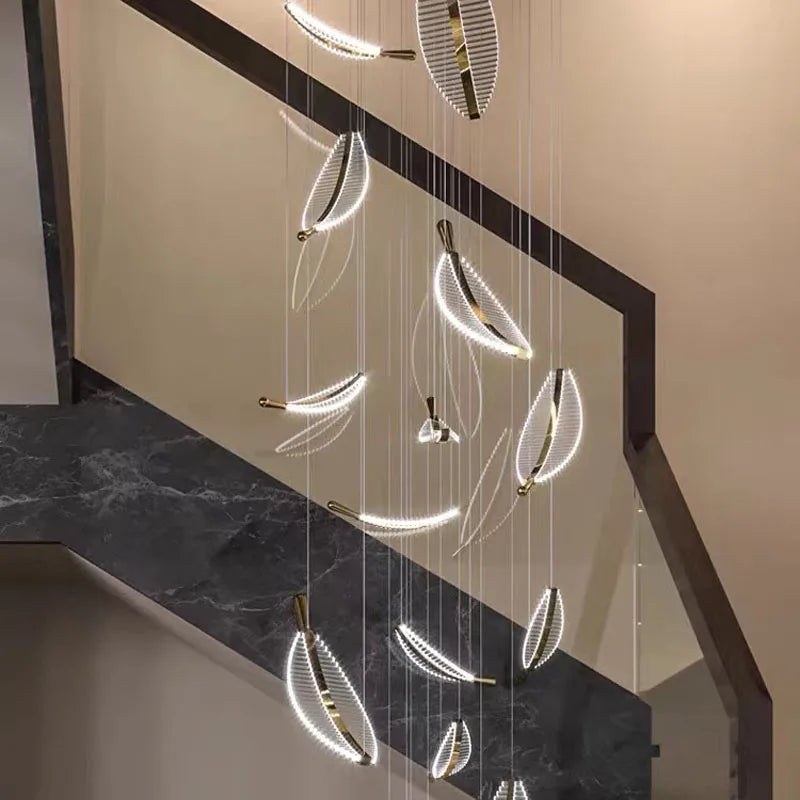 suspension élégante pour escalier et espaces modernes