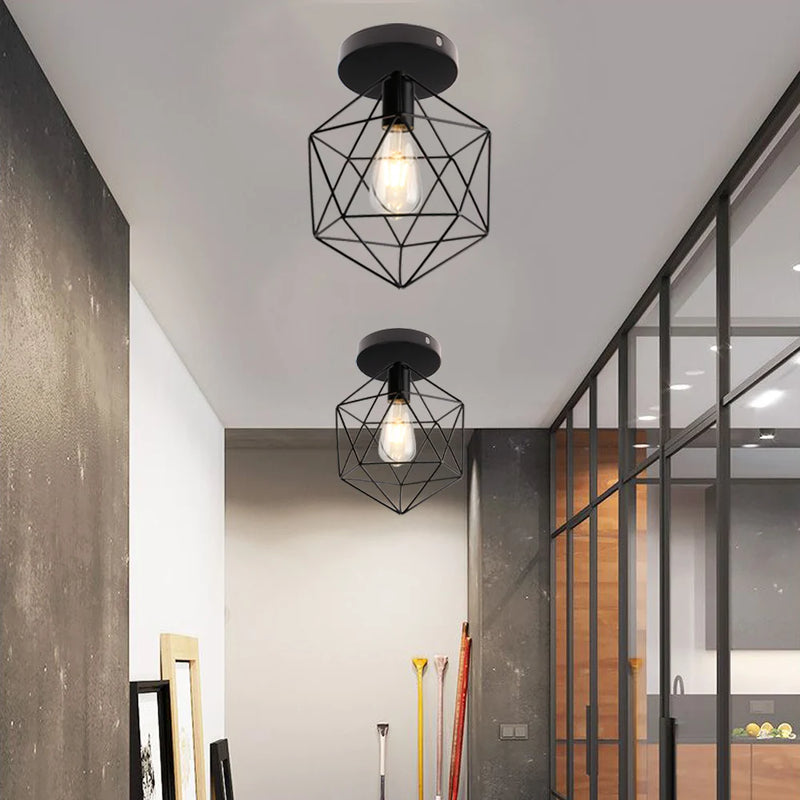 lampe suspendue industrielle rustique minimaliste nordique moderne