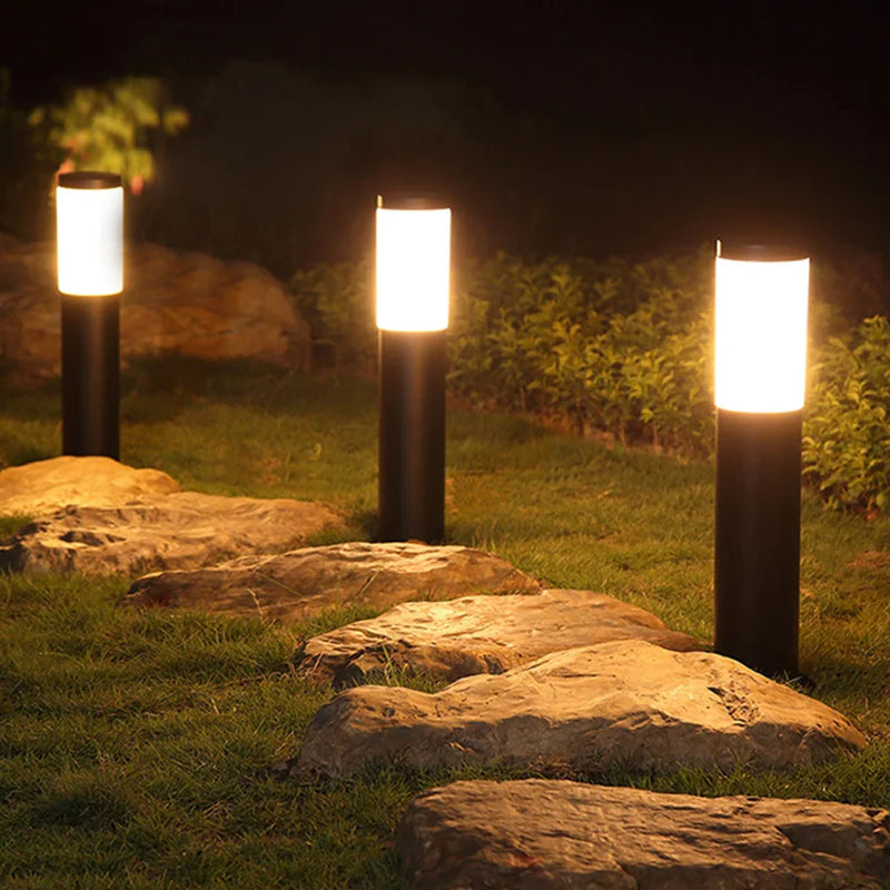 lampe extérieure en acier inoxydable pour jardin et allée