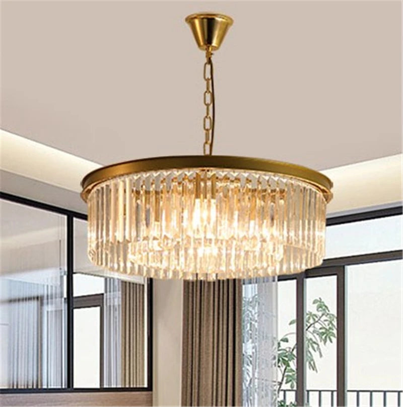 lustre en cristal de luxe pour décoration intérieure