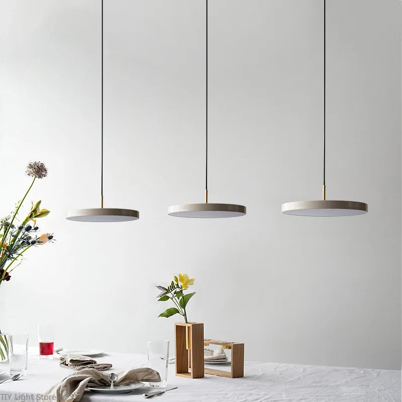 suspension led style nordique minimalistes modernes rondes luxe