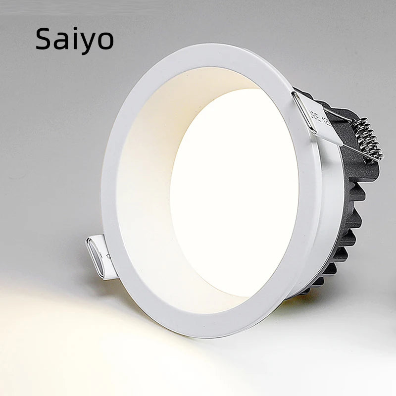 led downlight spot encastré lampe panneau rond pour éclairage intérieur