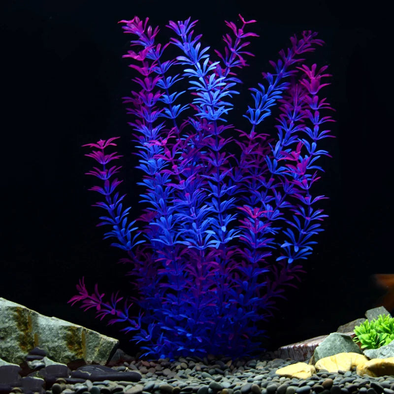 grandes plantes aquatiques artificielles pour décoration d'aquarium