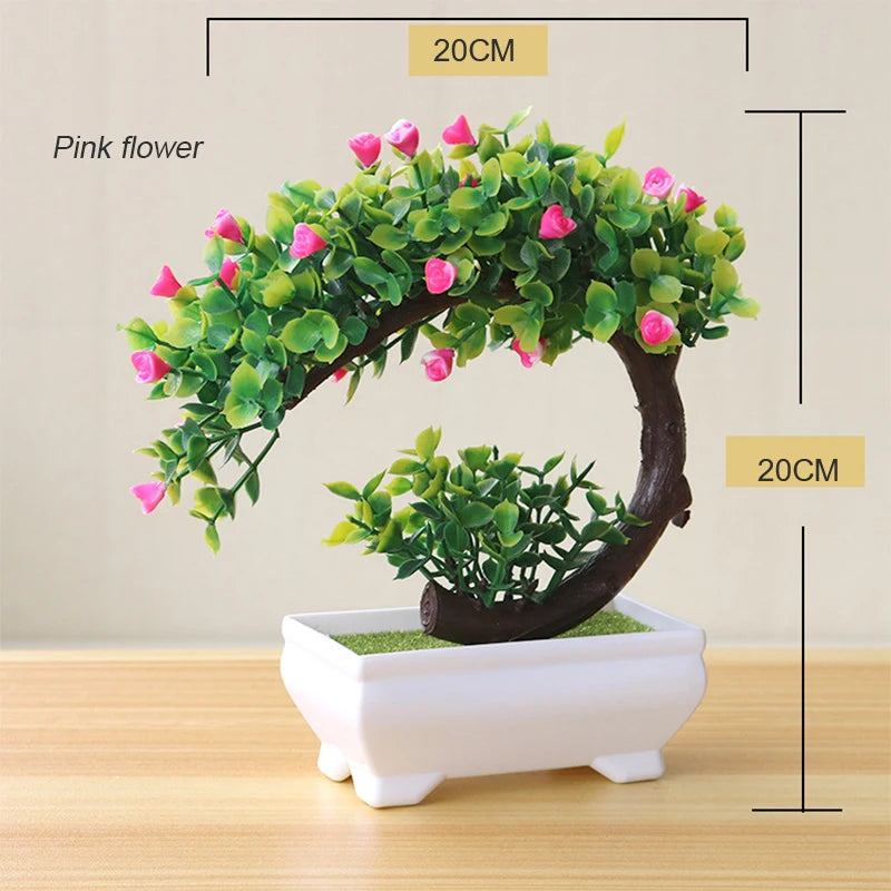 plante artificielle en pot pour décoration de bureau et jardin