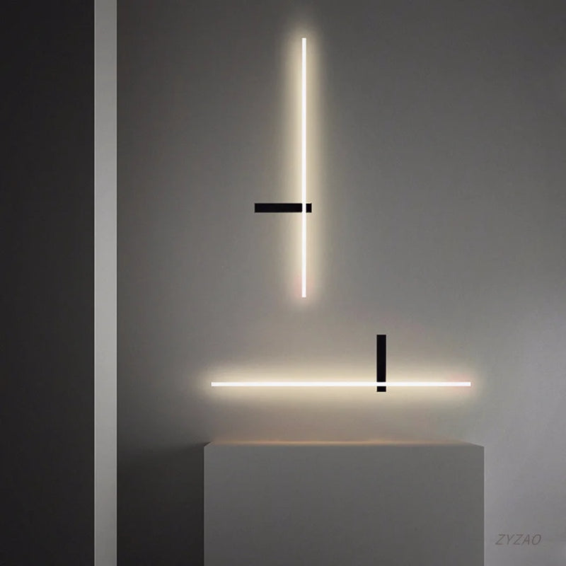 applique murale minimaliste à led design moderne pour décoration intérieure