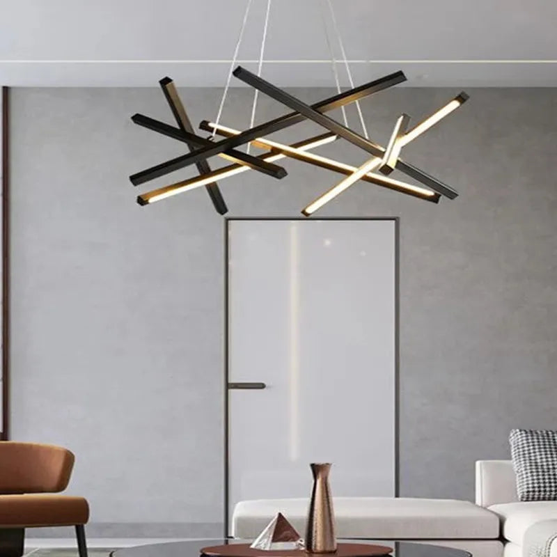 lustre led moderne design minimaliste pour intérieur élégant