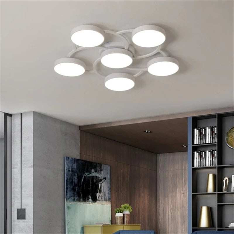 lustre à led interchangeable pour un éclairage intérieur moderne