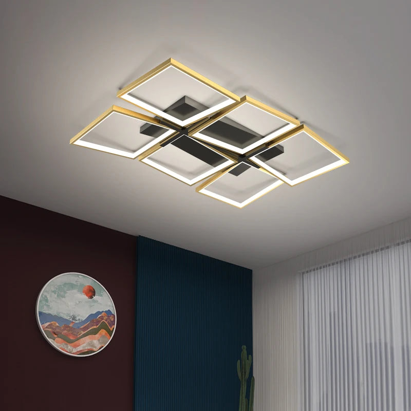 plafonnier led en aluminium éclairage décoratif pour intérieur