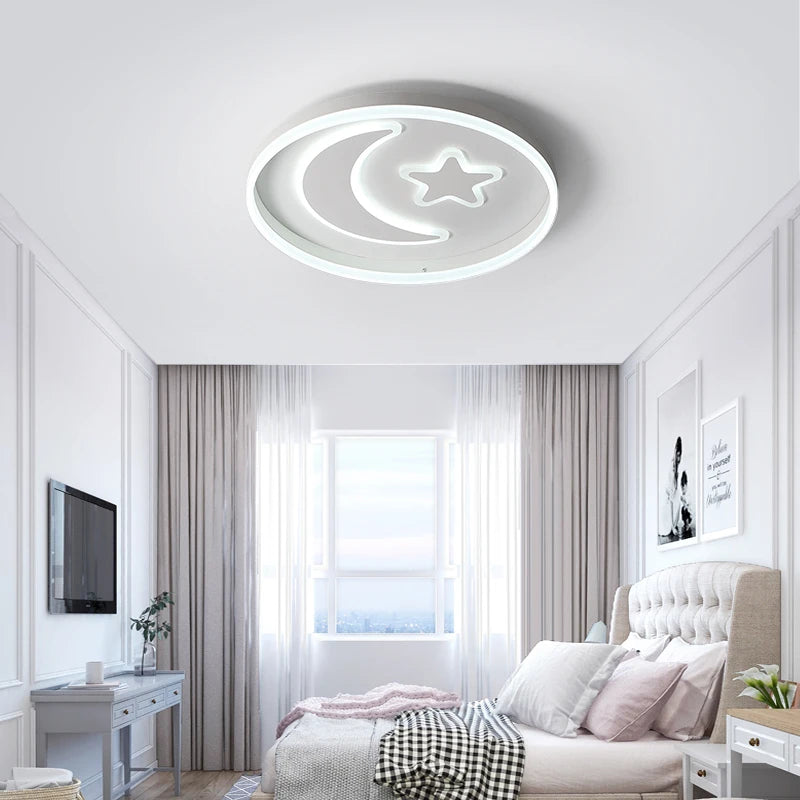 plafonnier led moderne simple luminosité dimmable maison