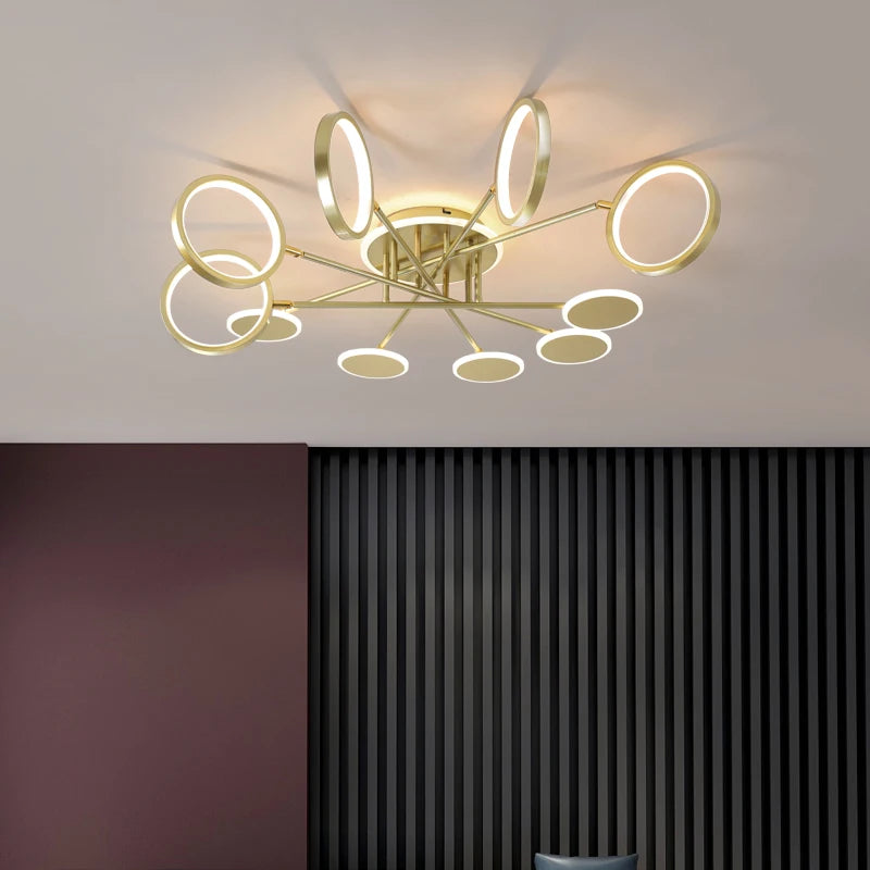 lustre créatif led pour décoration intérieure moderne