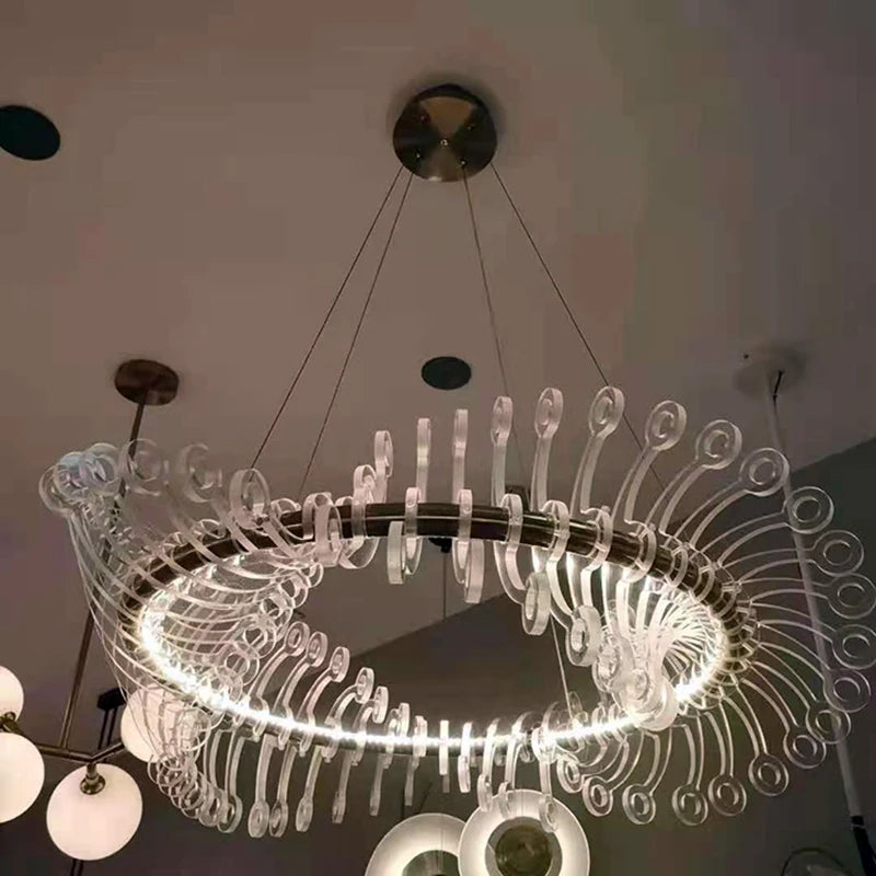 lustre design moderne led luminaire simple nordique suspendu