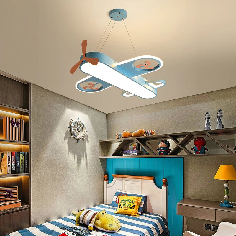 suspension LED avion moderne décorative idéale enfants