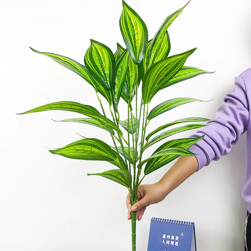 grande plante tropicale artificielle avec feuilles pour décoration intérieure