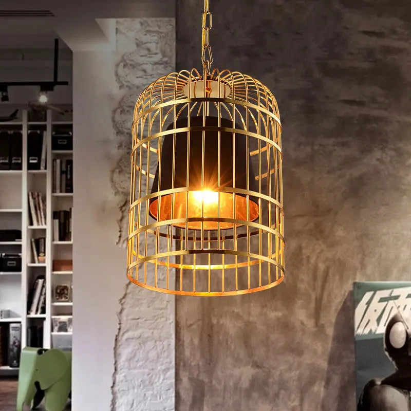 suspension décorative en forme de cage à oiseaux chinoise