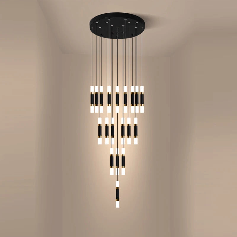 lustre à led en acrylique moderne pour espaces créatifs