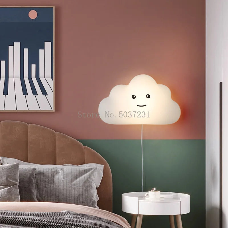 applique murale nuage décorative pour chambre enfant design créatif