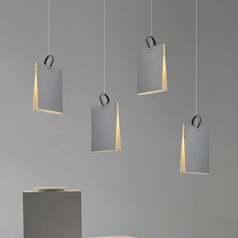 lampe suspendue moderne en forme de macarone pour décoration intérieure