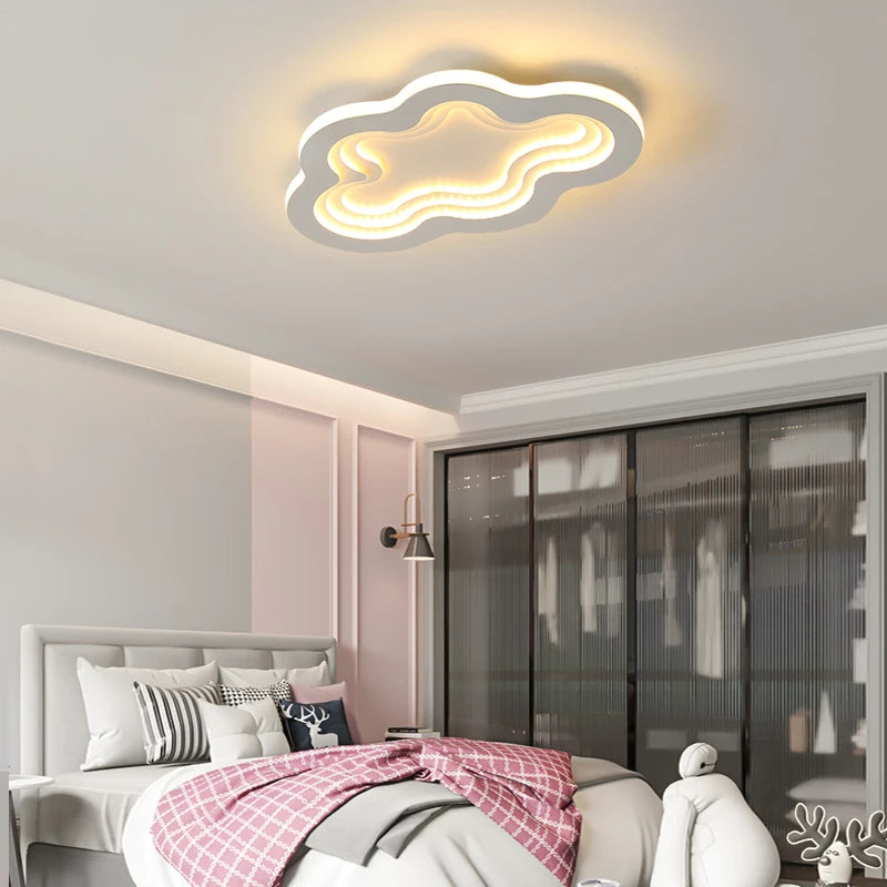 plafonnier minimaliste nordique pour enfants design nuage créatif pour éclairage intérieur