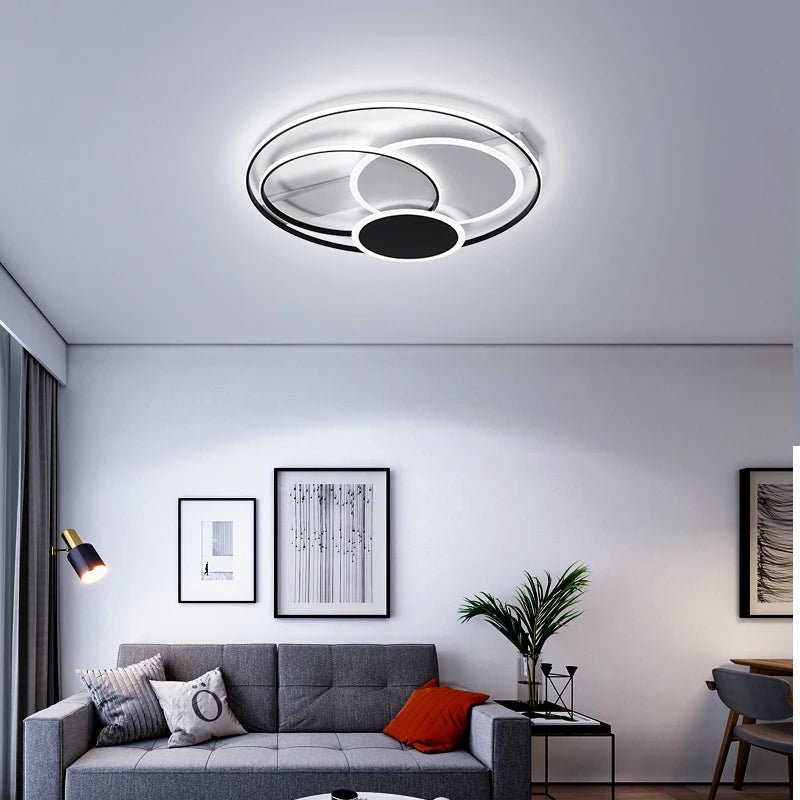 plafonnier moderne ultra mince design simple pour intérieur lumineux