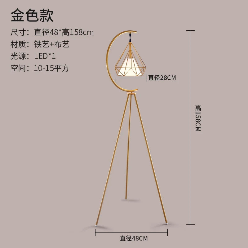 lampadaire led moderne en fer forgé design nordique élégant