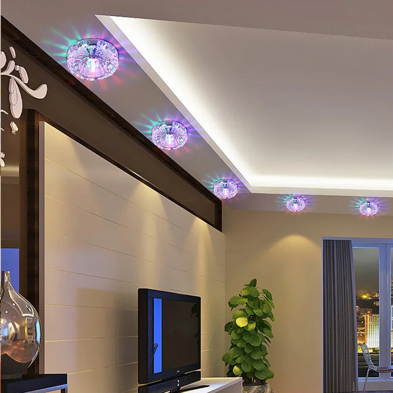 plafonniers modernes en cristal décoratifs lumière allée