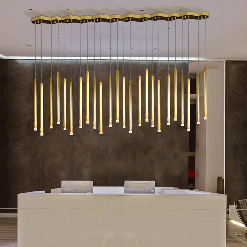 lustre led post-moderne décoration de luxe lampes nordiques géométriques
