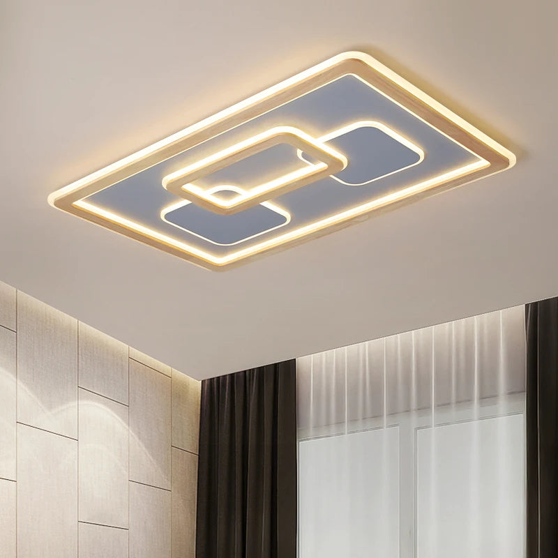 plafonniers led modernes à luminosité réglable pour décoration